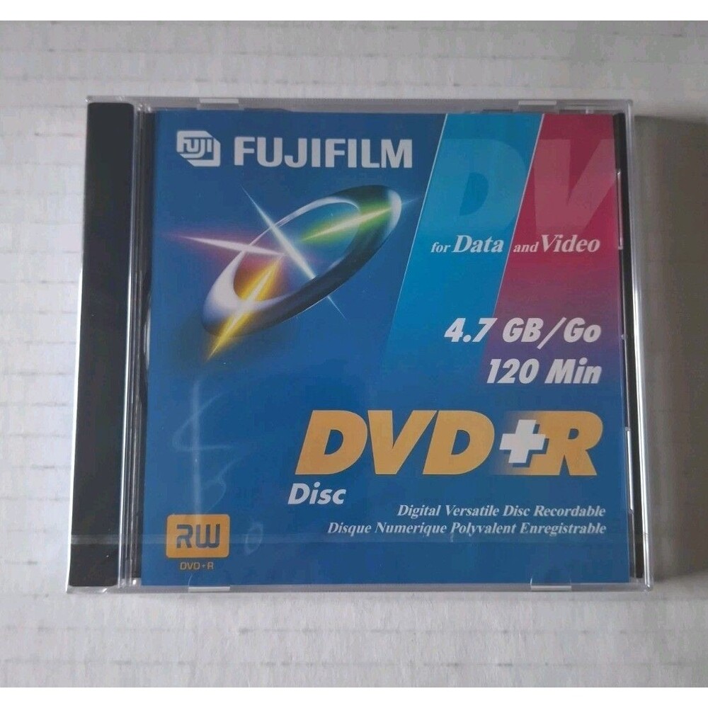 Fujifilm DVD+R Discs For Data Video 4.7 GB/Go 120 Min ~ NEW SEALED